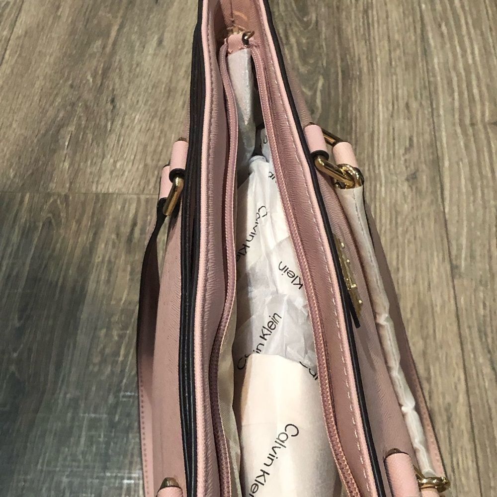 NEW Calvin Klein Blush Pink Tote Bag - Picture 7 of 11